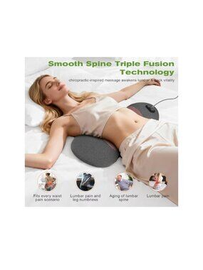 3 -1 Electric Lumbar Support Pillow Heat Vibration Traction Memory Foam Cushion